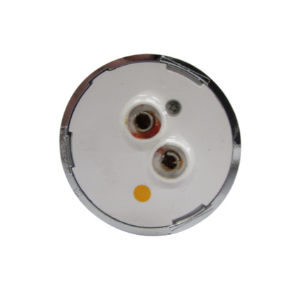 PLAFON 9 LEDS AMBAR 2PG REDONDO MICA CRIST/TRANSP