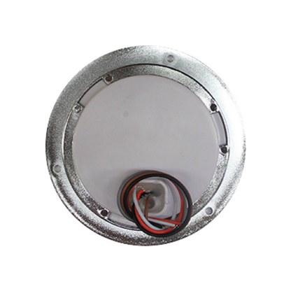 PLAFON 24 LEDS ESTROBO Y MOVIMIENTO B/CROM REDONDO 4" ROJO