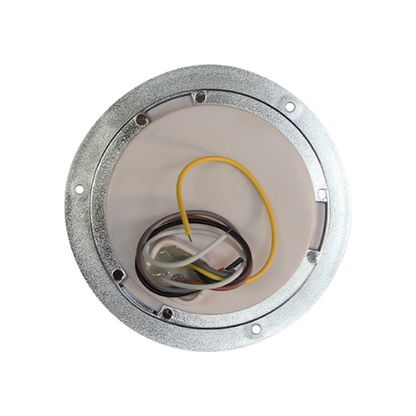 PLAFON 24 LEDS ESTR Y MOVIMIENTO B/CROM REDONDO 4" AMBAR