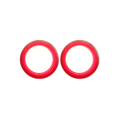 PLAFON TIPO BOTON DE GEL ROJO PAR