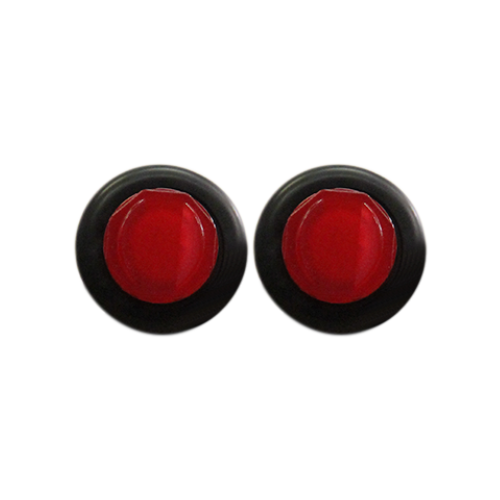 PLAFON TIPO BOTON DE GEL ROJO PAR