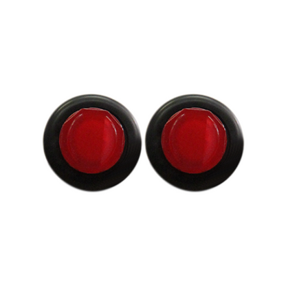 PLAFON TIPO BOTON DE GEL ROJO PAR