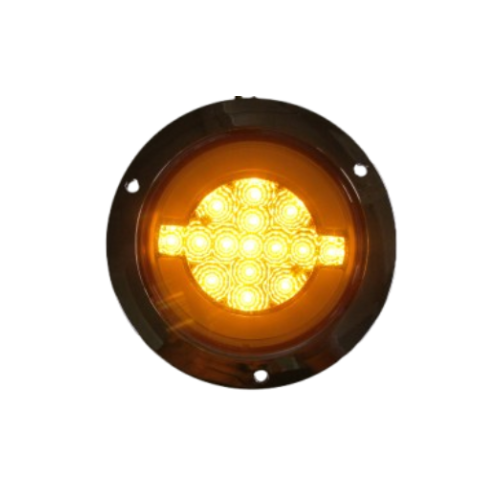 PLAFON 15 LEDS C/ARILLO GEL ALTA/BAJA Y ESTROBO AMBAR