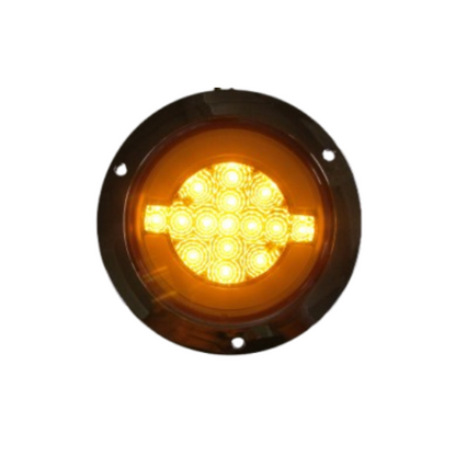 PLAFON 15 LEDS C/ARILLO GEL ALTA/BAJA Y ESTROBO AMBAR