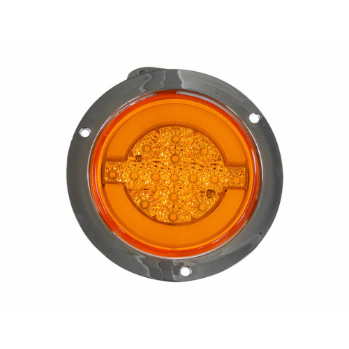 PLAFON 15 LEDS C/ARILLO GEL ALTA/BAJA Y ESTROBO AMBAR