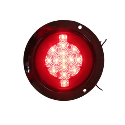 PLAFON 15 LEDS C/ARILLO GEL ALTA/BAJA Y ESTROBO ROJO