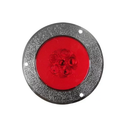PLAFON 6 LEDS LUZ DE GEL FIJA Y ESTROBO 2.5" ROJO