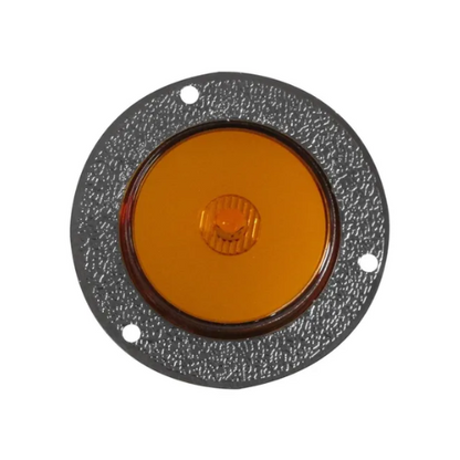 PLAFON 1 LED LUZ DE GEL FIJA Y ESTROBO 2" AMBAR