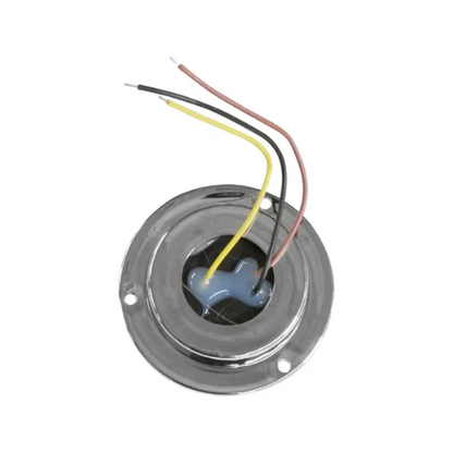 PLAFON 1 LED LUZ DE GEL FIJA Y ESTROBO 2" AMBAR