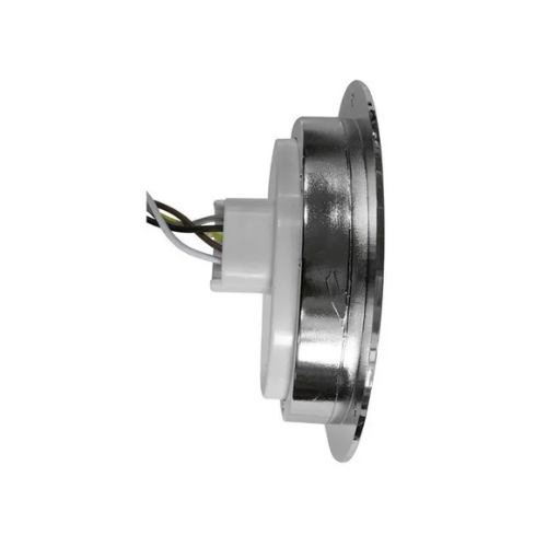 PLAFON 15 LEDS FIJA Y ESTROBO B/CROM REDONDO 4" AMBAR