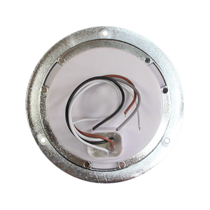 PLAFON 24 LEDS ESTROBO Y MOVIMIENTO B/CROM REDONDO 4" BCO