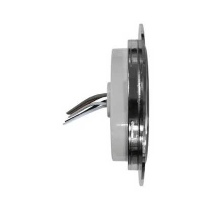 PLAFON 15 LEDS C/ARILLO GEL ALTA/BAJA Y ESTROBO 4" BCO
