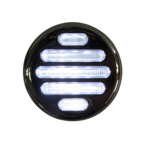 PLAFON DUAL 9 LEDS 2" REDONDO ROJ/BCO