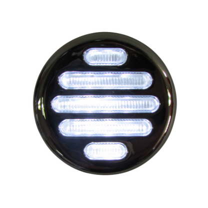 PLAFON DUAL 9 LEDS 2" REDONDO ROJ/BCO