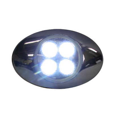 PLAFON DUAL 4 LEDS 3" AMBAR/BCO
