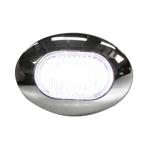 PLAFON DUAL 2 LEDS MINI OVAL ROJ/BCO