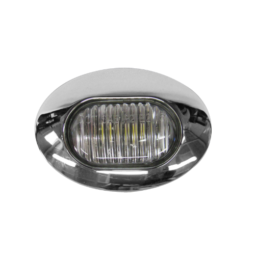 PLAFON DUAL 2 LEDS MINI OVAL ROJ/BCO