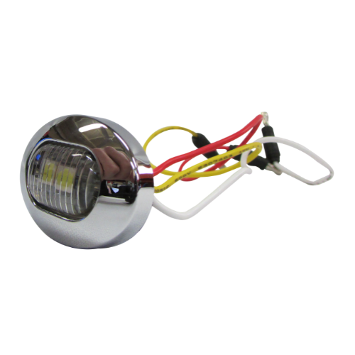 PLAFON DUAL 2 LEDS MINI OVAL ROJ/BCO