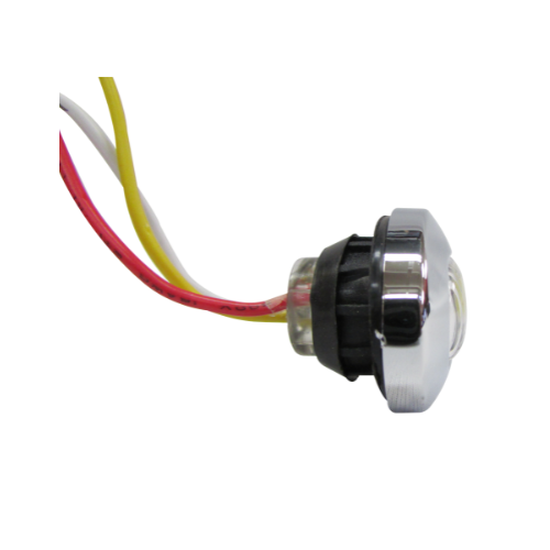PLAFON DUAL 2 LEDS MINI OVAL ROJ/BCO