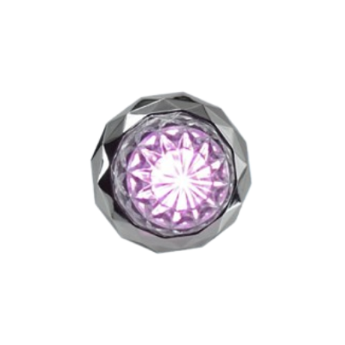 PLAFON T/BOTON 2 LEDS DIAMANTE  PLASTICO LUZ ROSA (PAR)