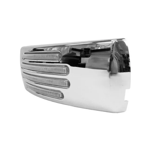 PLAFON 22 LEDS ROJO RECT MICA CRISTAL