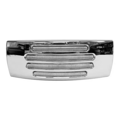 PLAFON 22 LEDS ROJO RECT MICA CRISTAL