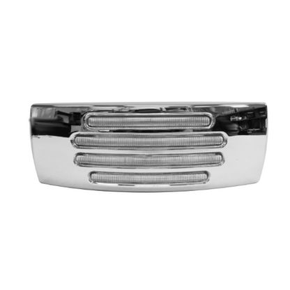 PLAFON 22 LEDS AMBAR RECTANGULAR MICA CRISTAL