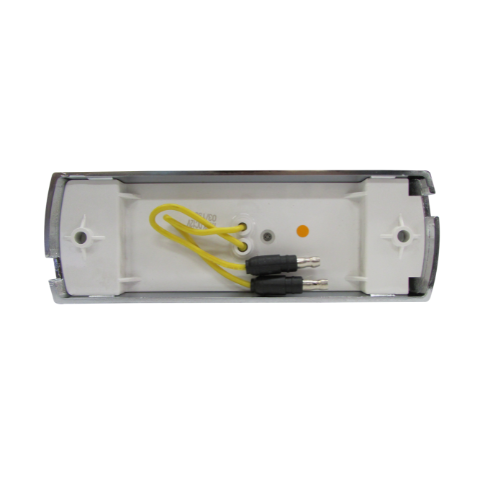PLAFON 22 LEDS AMBAR RECTANGULAR MICA CRISTAL
