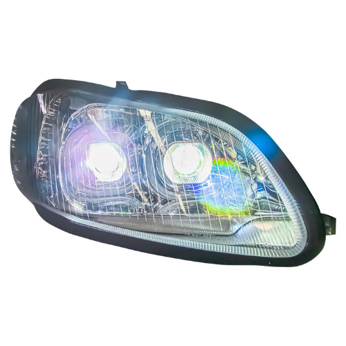 FARO DERECHO PARA FREIGHTLINER BUS C M2 LUZ LED FONDO CROM