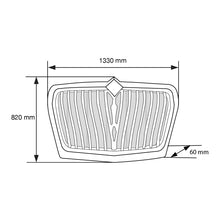 PARRILLA PARA INTERNATIONAL LT 18 Y POST C/MOSQUITERO CROMADO