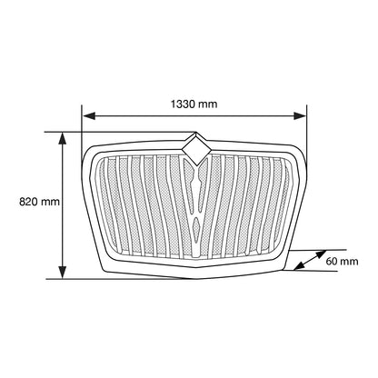 PARRILLA PARA INTERNATIONAL LT 18 Y POST C/MOSQUITERO CROMADO