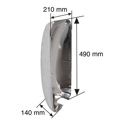 CUBIERTA DE ESPEJO PARA KENWORTH T-2000 Y T-700 / PETERBILT 387/587 IZQ CROM