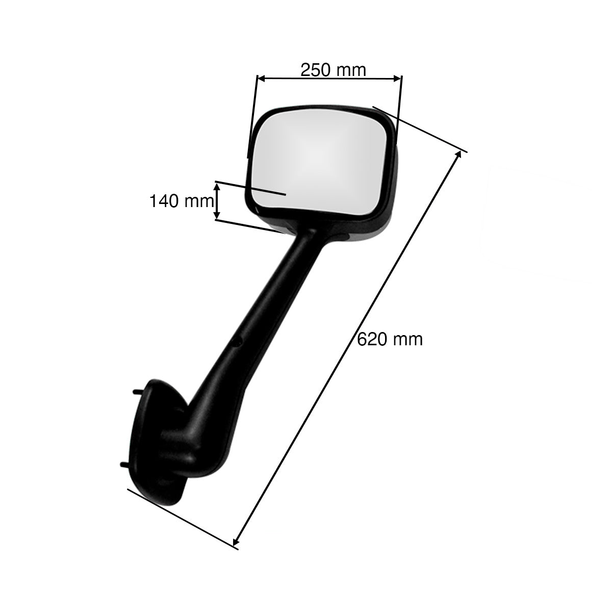 ESPEJO DE COFRE P/FREIGTLINER CASCADIA 125 CROM DER