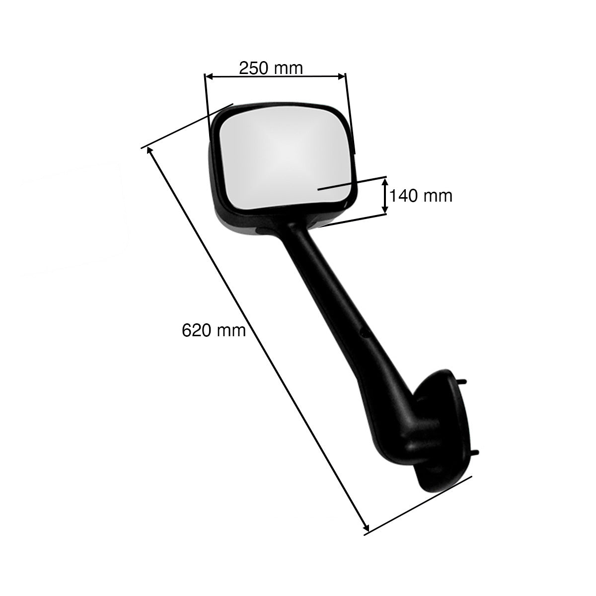 ESPEJO DE COFRE P/FREIGTLINER CASCADIA 125 CROM IZQ