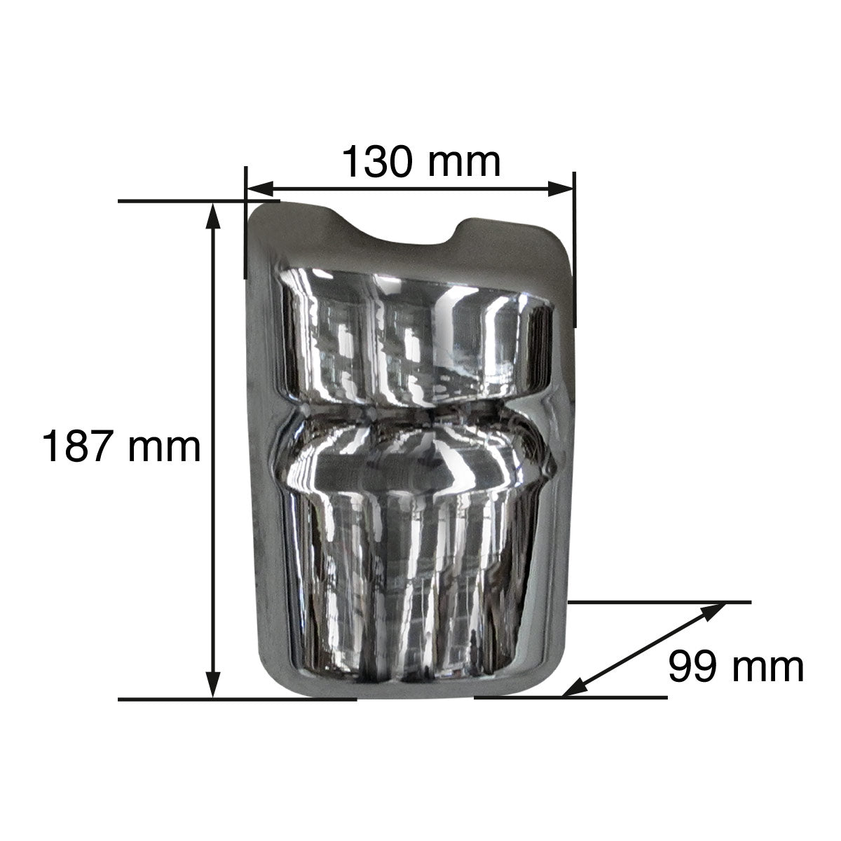 CUBIERTA DE BASE DE ESPEJO PARA INTERNATIONAL 9200 1997-2007 CROM IZQ