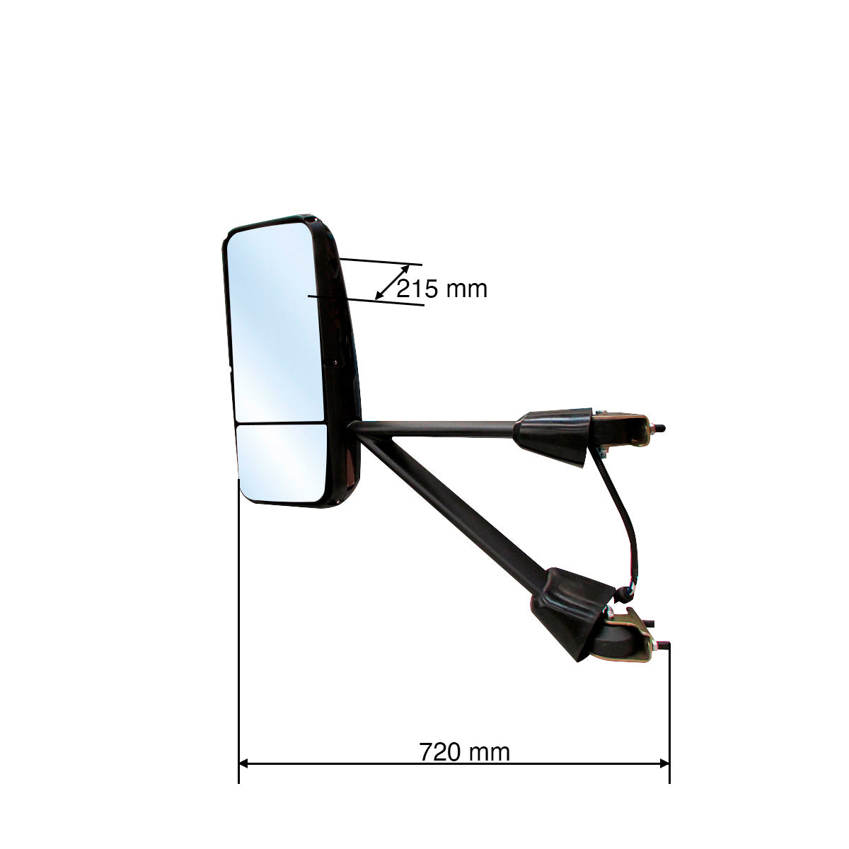 ESPEJO ELECTRICO PARA KENWORTH T-600 IZQ NEG