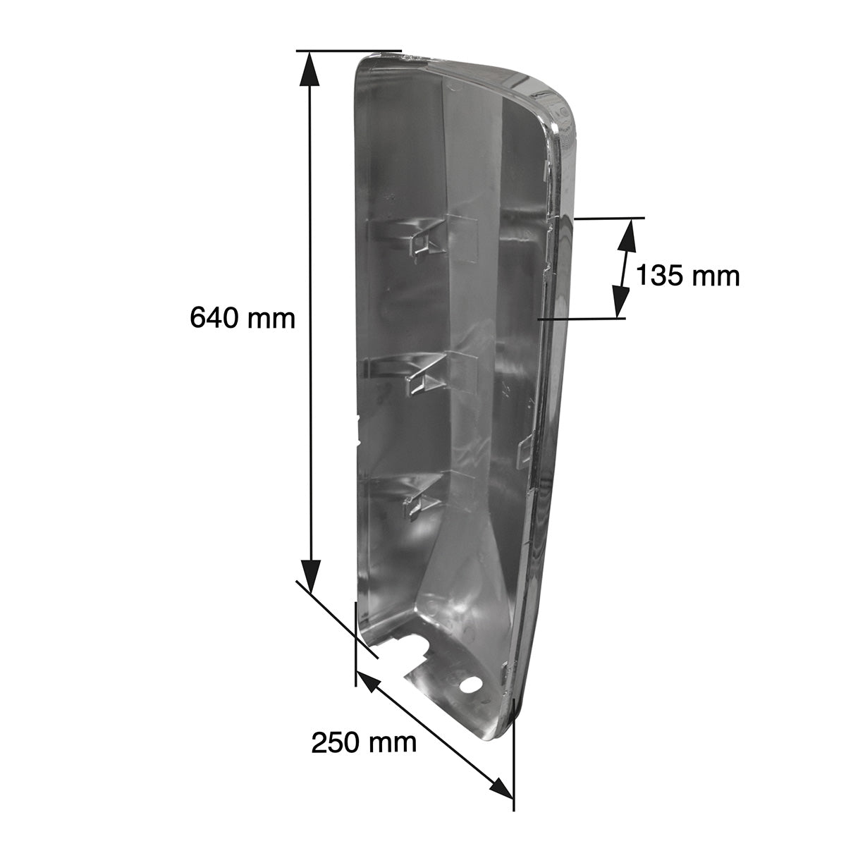 CUBIERTA DE ESPEJO PARA VOLVO 3RA GEN 2004-2018 CROM DER