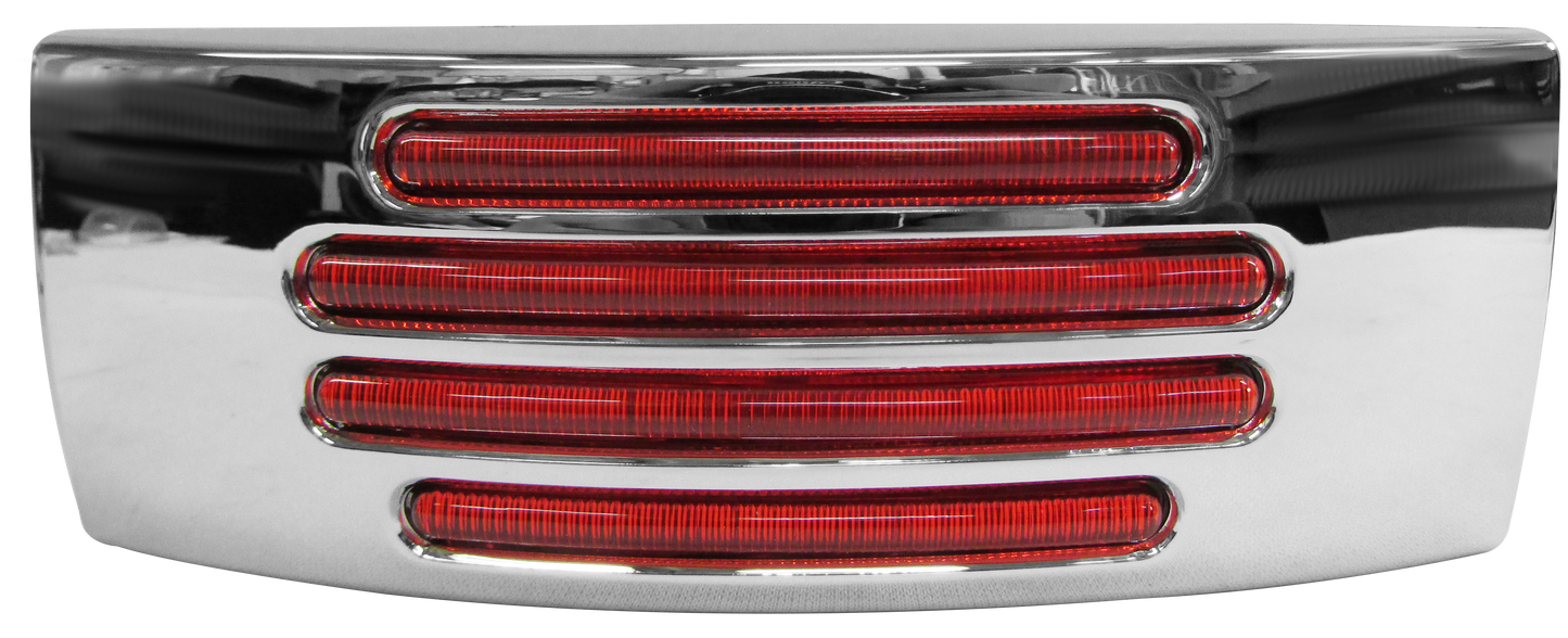 PLAFON 22 LEDS RECTANGULAR  MICA ROJA