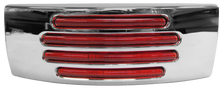 PLAFON 22 LEDS RECTANGULAR  MICA ROJA