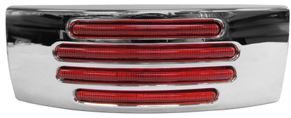 PLAFON 22 LEDS RECTANGULAR  MICA ROJA