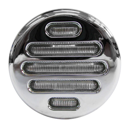 PLAFON DUAL 9 LEDS 2" REDONDO ROJ/BCO