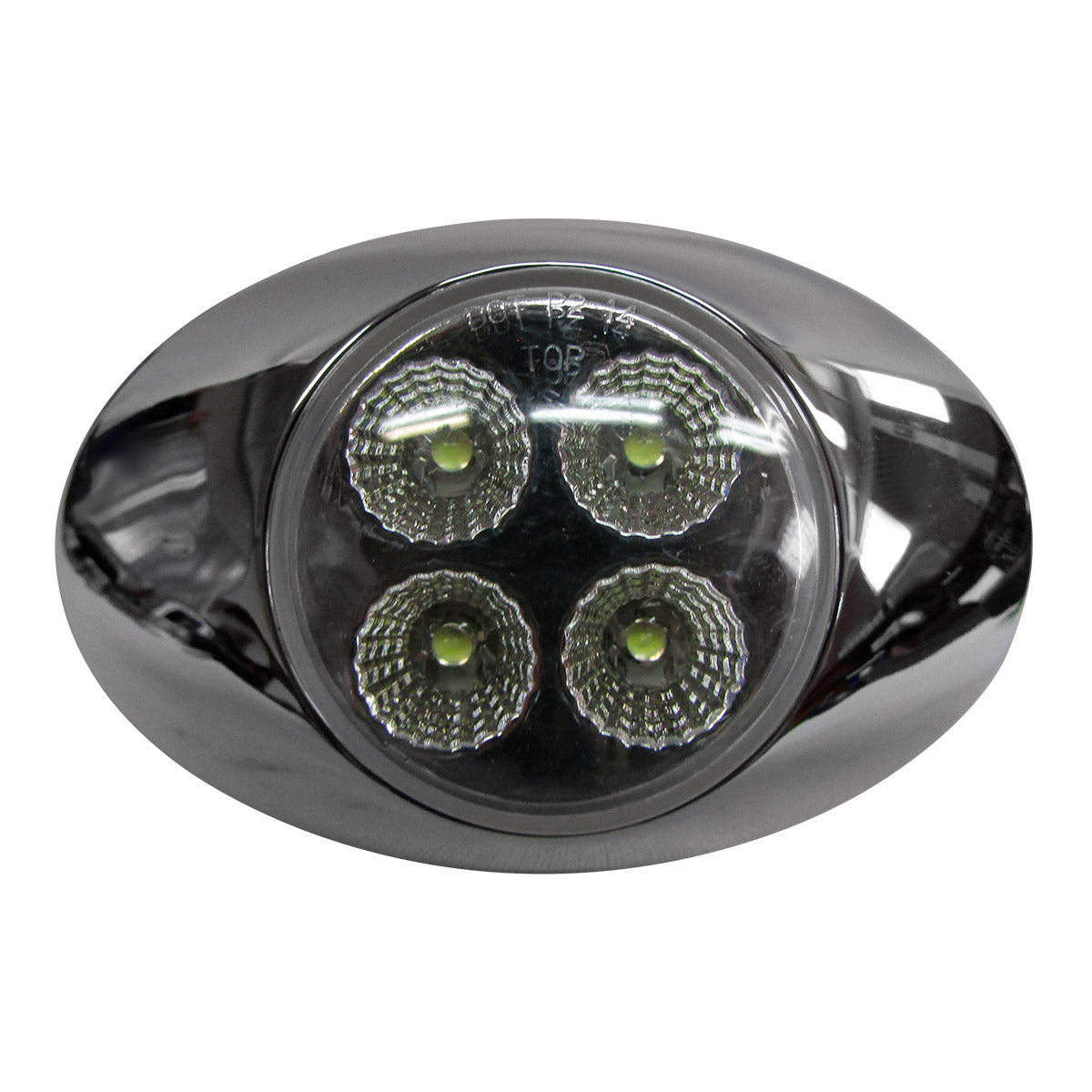 PLAFON DUAL 4 LEDS 3" AMBAR/BCO