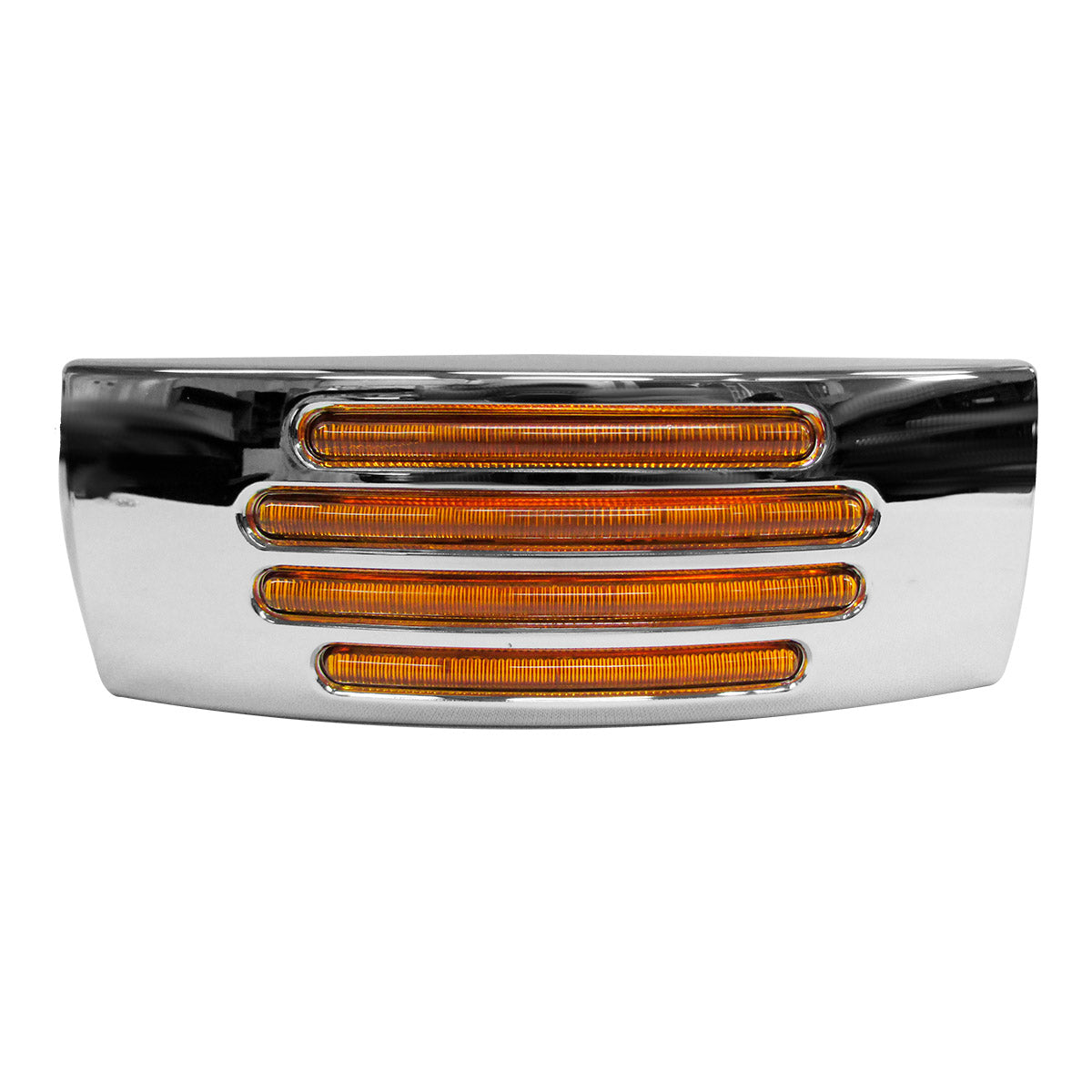 PLAFON 22 LEDS AMBAR RECTANGULAR MICA AMBAR