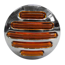 PLAFON 14 LEDS AMBAR 2 1/2" REDONDO MICA AMBAR