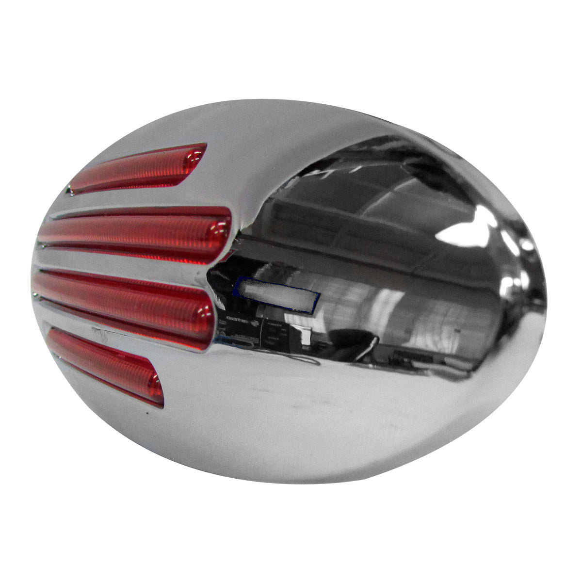 PLAFON 32 LEDS ROJO OVAL MICA ROJA