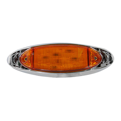 PLAFON 13 LEDS OVAL 4" MICA AMBAR