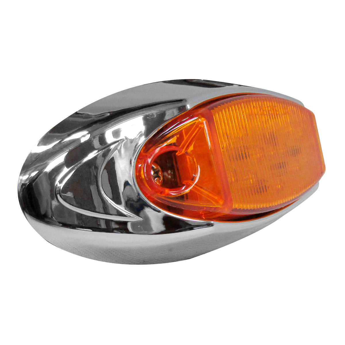 PLAFON 13 LEDS OVAL 4" MICA AMBAR