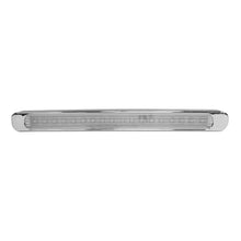 TIRA 18 LEDS CUARTO Y DIRECCONAL BASE CROMADA MICA CRISTAL