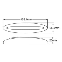 LUZ 9 LEDS TIPO BARRA 6" AMBAR