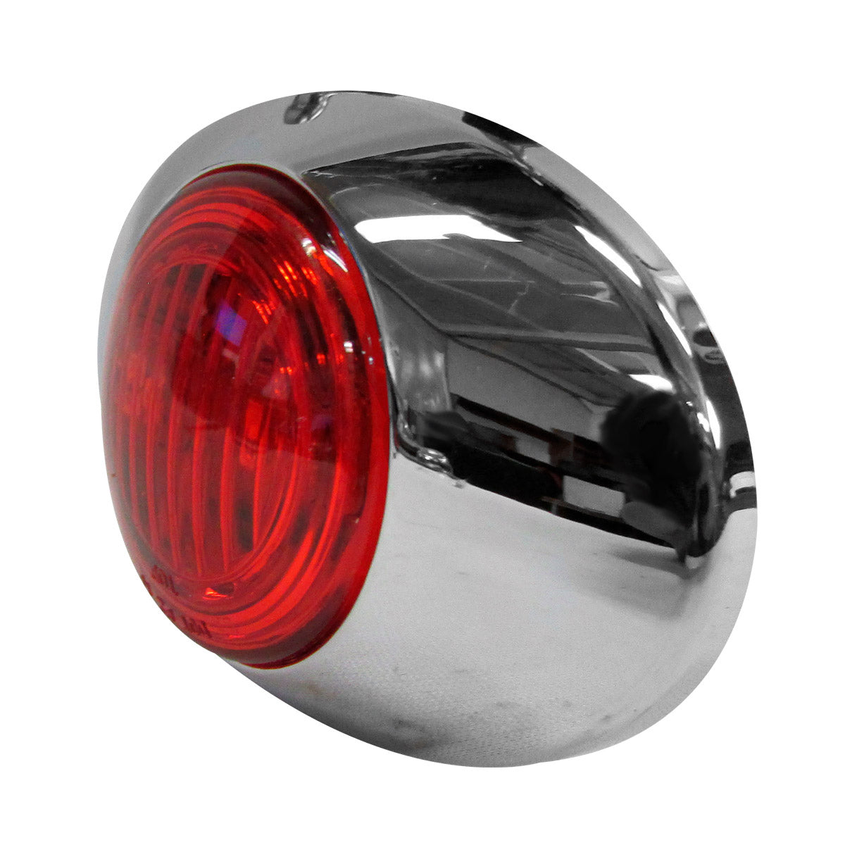 PLAFON 2 LEDS ROJO OVAL MICA ROJA